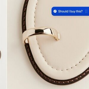 Reformation Cassandra Flat Sandal Ivory - Size 11